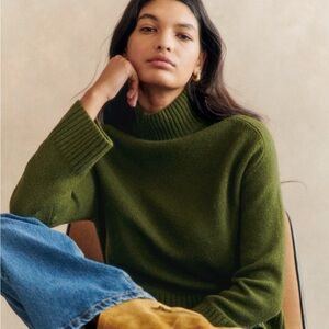 Sezane Lauren Jumper Perfect Green - Size M